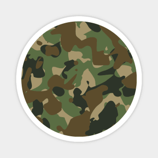 Camouflage pattern -Green and Brown Camo -Military Camouflage Classic Magnet